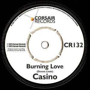 sleeve artwork for the single 'Burning Love' by Casino